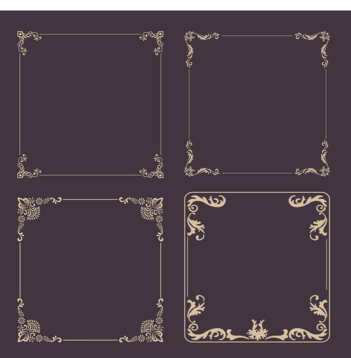精美欧式花纹边框图片
