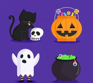 万圣节元素图片
