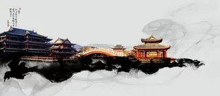 古典建筑背景图片