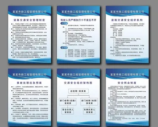 市政工程管理有限公司制度牌图片