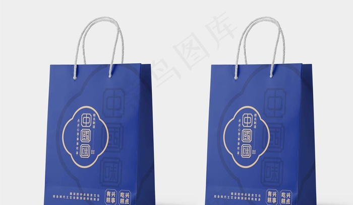 蓝色中国味 预览图为效果图图片cdr矢量模版下载