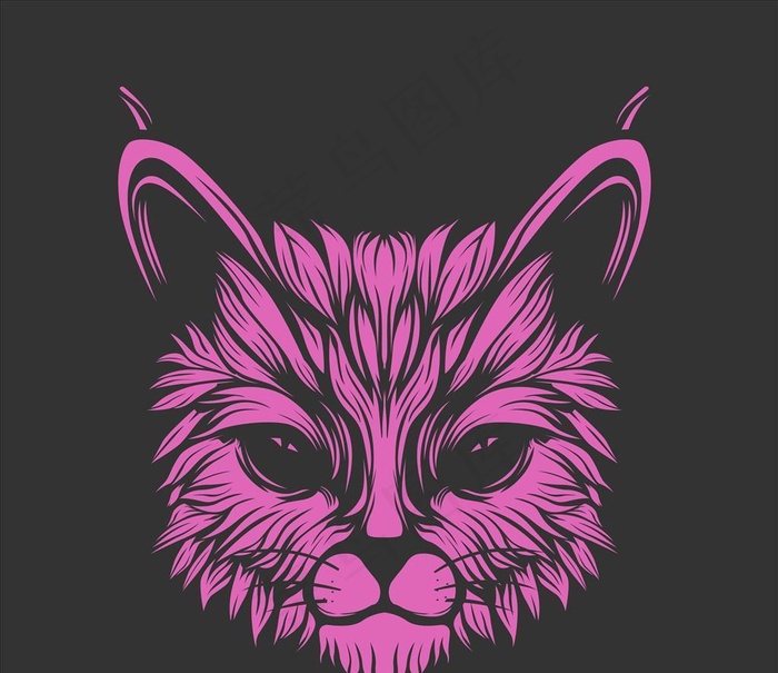 猫图片ai矢量模版下载