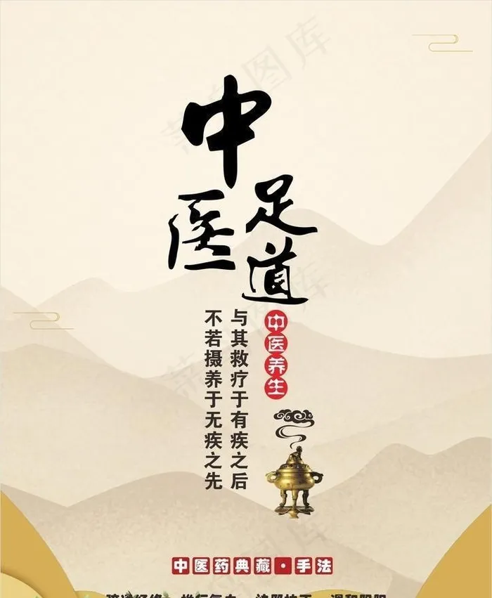 中医养生海报  图片cdr矢量模版下载