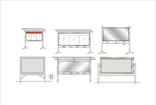 不锈钢宣传栏图片