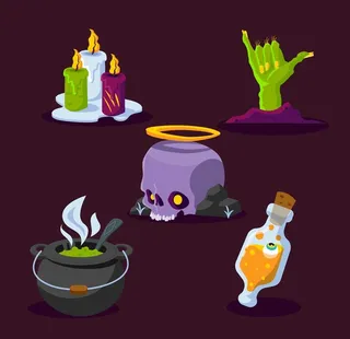 万圣节元素图片