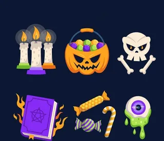 万圣节元素图片