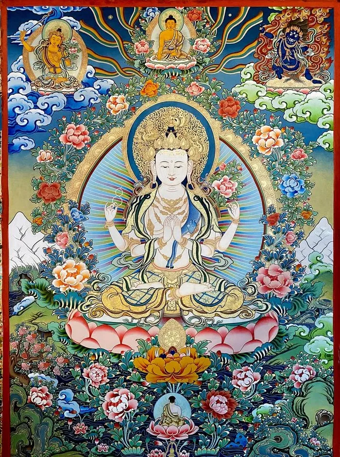 唐卡,藏式图案,图案,藏式唐卡,,设计,