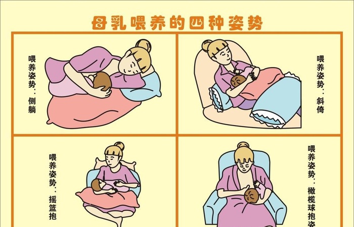 母乳喂养姿势图片