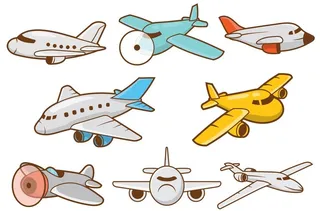 卡通飞机图片