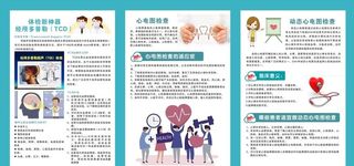 TCD心电图动态心电图展板图片