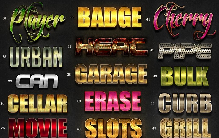 金属质感效果字图片