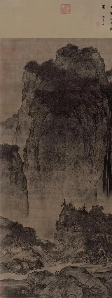 溪山行旅图片