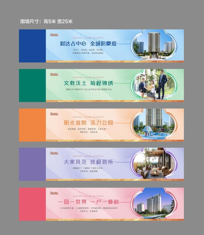 地产围墙图片