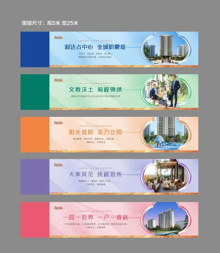 地产围墙图片