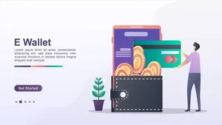 电子钱菜鸟图库片