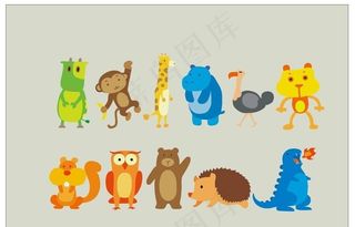 卡通动物图片