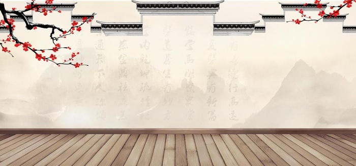 中国风古典背景菜单背景图图片