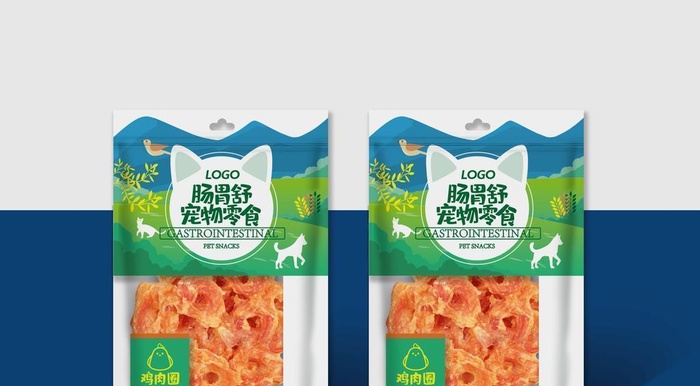 宠物粮包装袋样机图片