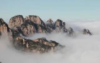 黄山 云海 云雾 山顶云雾 雾图片