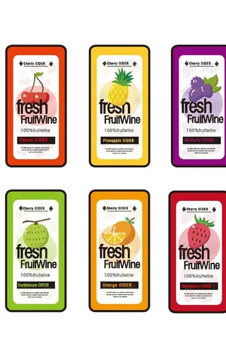 水果味标签图片