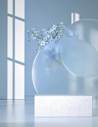 小清新蓝色背景图片