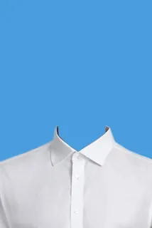 蓝底证件照男女衬衫背景图图片