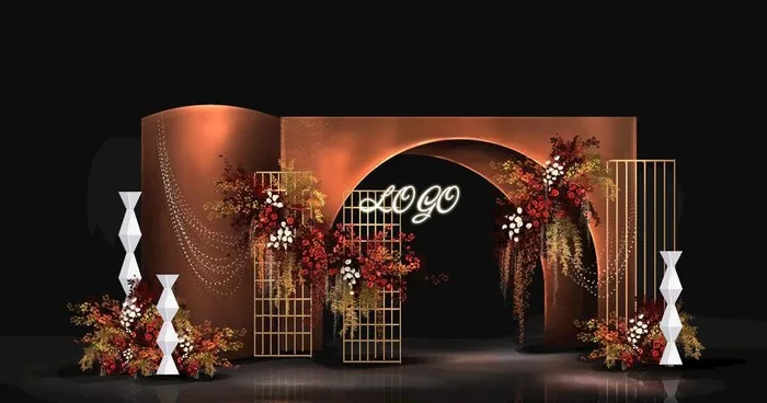 咖色婚礼图片(3000x1856)psd模版下载