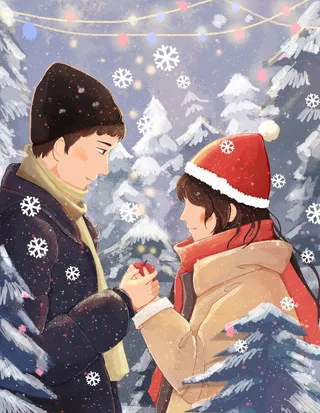 520情人节冬天海报图片