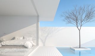 极简主义卧室阳台图片