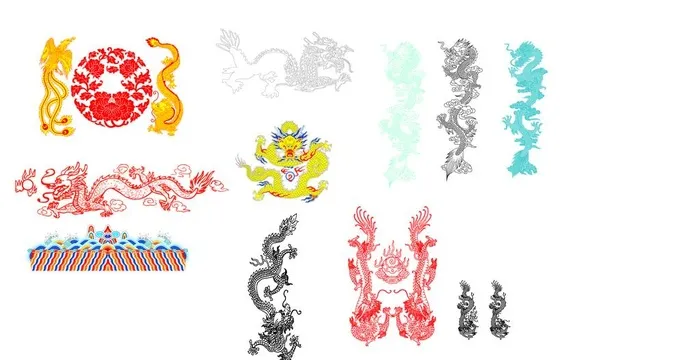 龙图片ai矢量模版下载