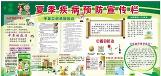 夏季疾病预防宣传栏图片