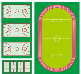 运动场平面图图片