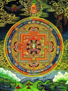 藏式唐卡,藏式图案,坛城,唐卡,神像,