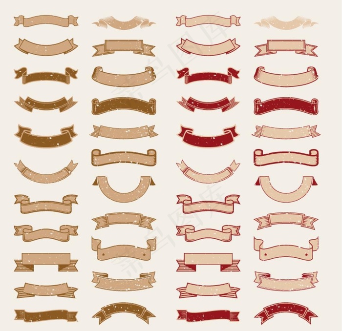 复古飘带图片