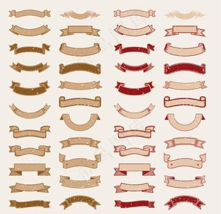复古飘带图片