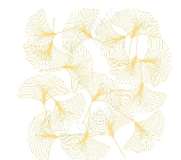 黄色底纹花纹图片