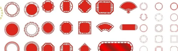圆形花纹图片cdr矢量模版下载