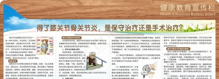 膝关节骨关节炎图片cdr矢量模版下载