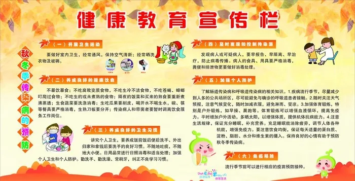 健康教育宣传栏图片cdr矢量模版下载