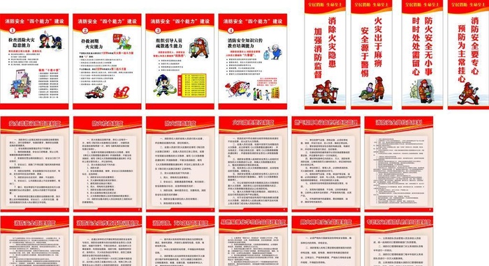 消防安全管理制作图片