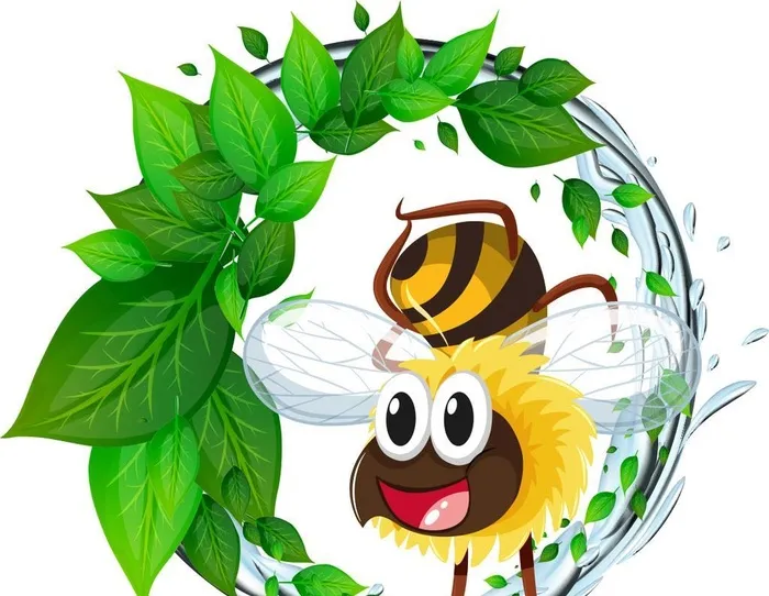 可爱蜜蜂图片ai矢量模版下载