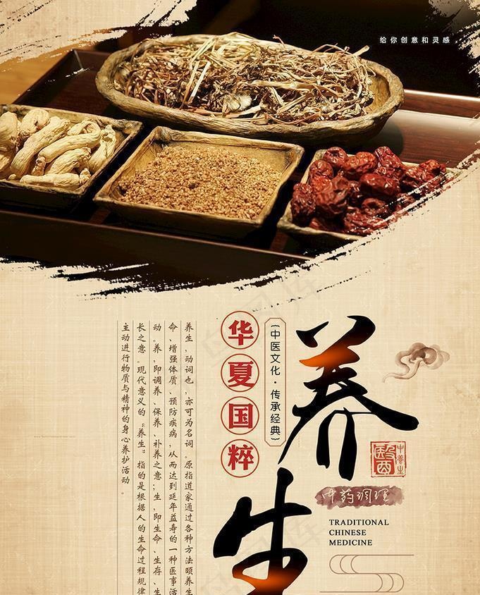 中药养生海报图片
