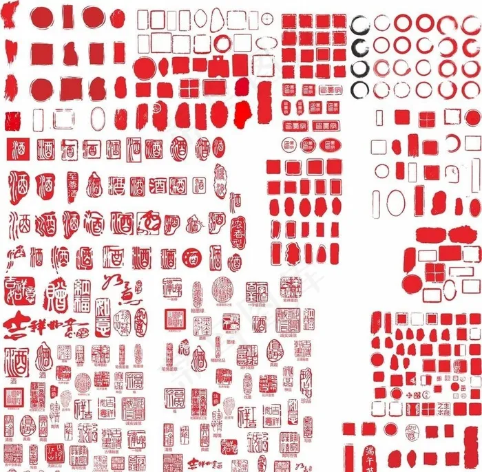 印章 大全图片cdr矢量模版下载