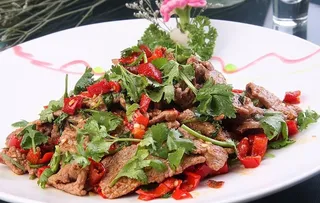 小炒黄牛肉图片