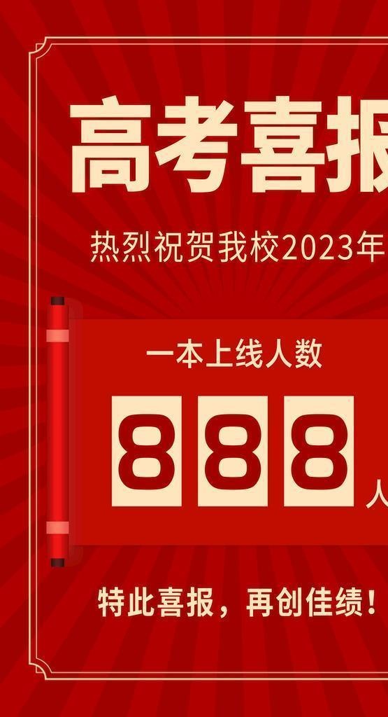 高考喜报设计图片