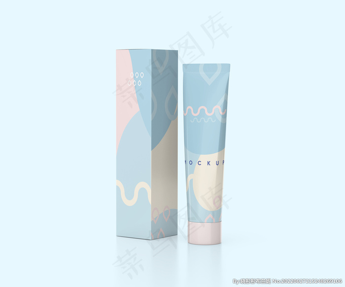 牙膏软管包装盒样机图片