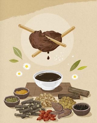 中药海报展板图片