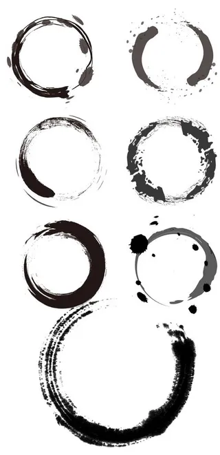水墨圈 书法 毛笔图片