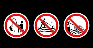 禁止捕鱼 禁止钓鱼图片