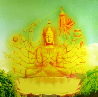 非常难得,四大坛法,黄色圣像,修增